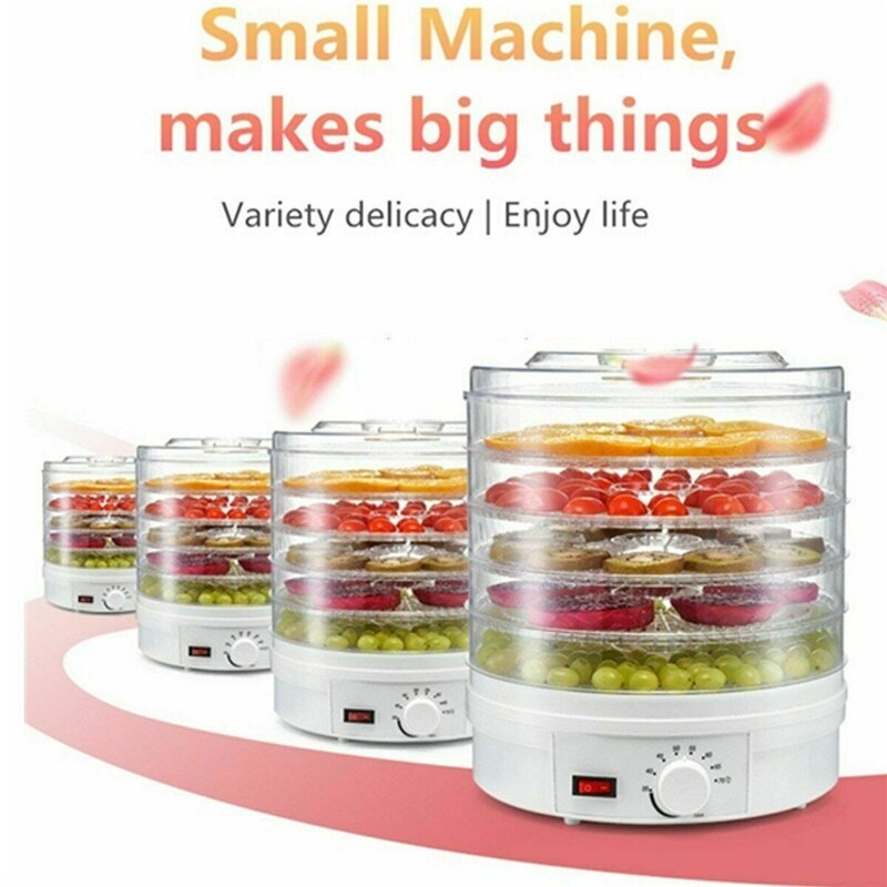 Food Dehydrator Fruit Dryer Mini Food Dryer Machine With Adjustable  Temperature Control For Herb, Meat, Beef, Vegetables, Cat And Dog Food
